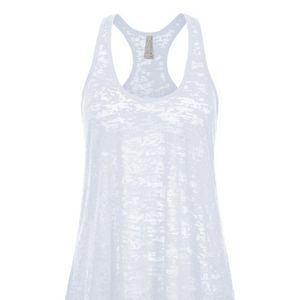 Women's Loose Fit Sheer Racerback Tank Top